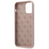 Guess GUHCP12SLSLMGLP iPhone12 mini 5,4 jasnoróżowy/light pink hardcase Silicone Script Gold Logo
